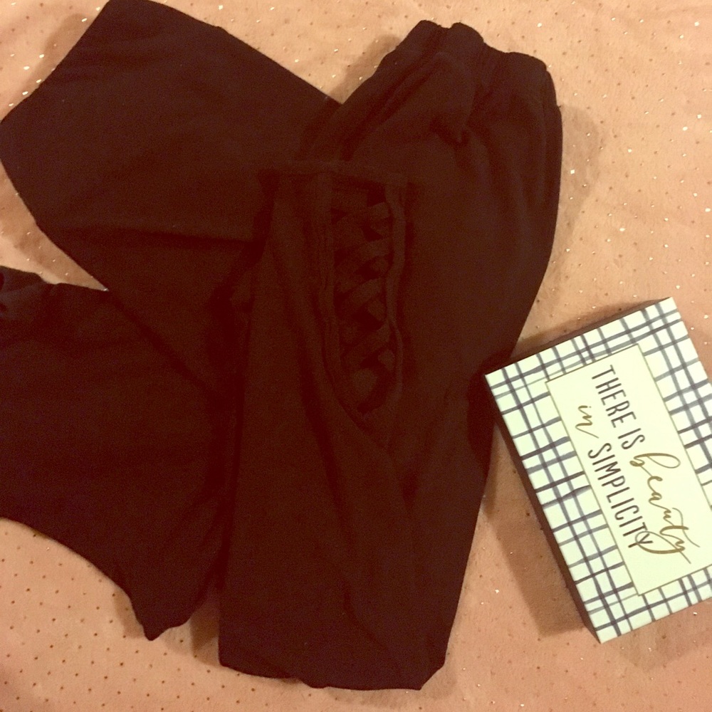3 pair of black leggings